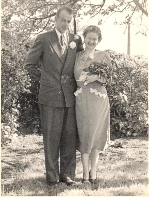 Bryllup med Inger Skriver fra Ommestrup, 23. maj 1953